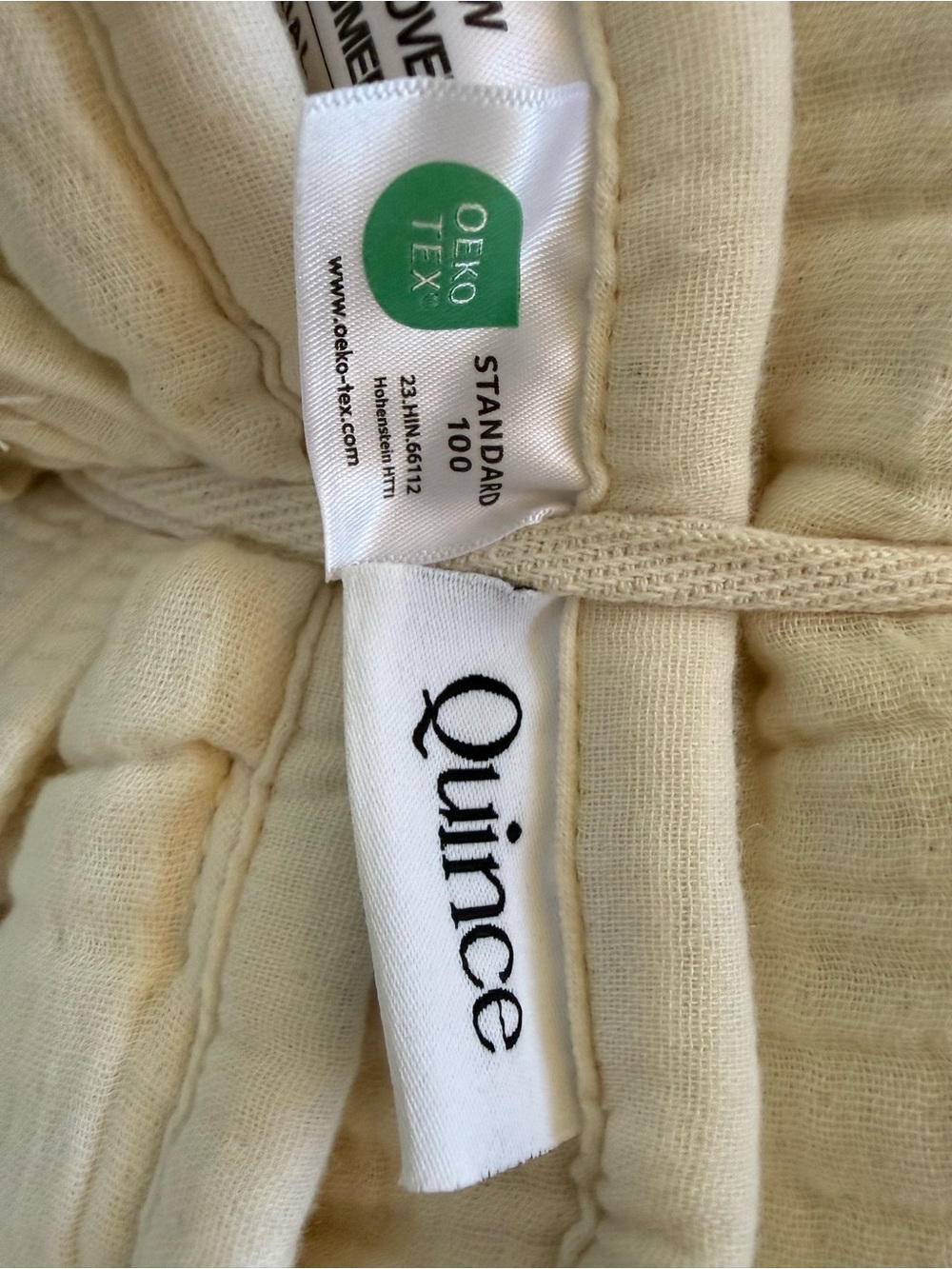 Quince toddler organic blanket with sham